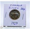 Image 1 : 1967 SILVER 25C