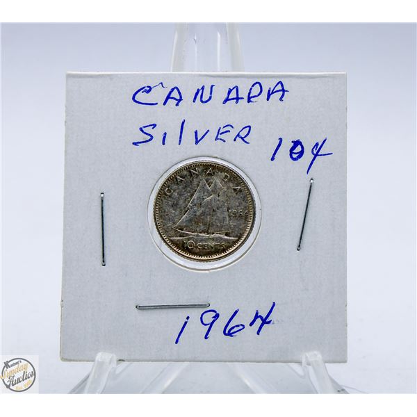 1964 SILVER 10C