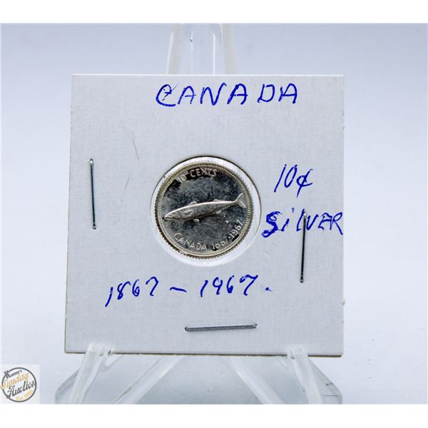 1967 SILVER 10C 1867 – 1967