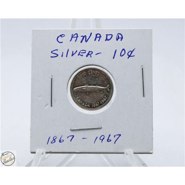 1967 SILVER 10C 1867 – 1967
