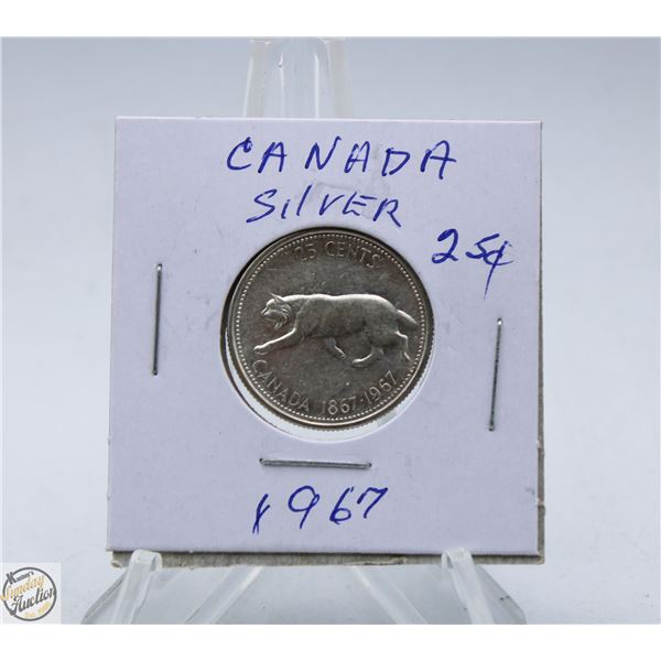 1967 SILVER 25C 1867 – 1967