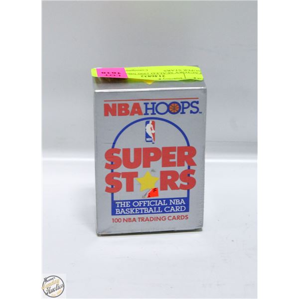 FACTORY SEALED 1990 NBA HOOPS SUPER STARS