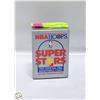 Image 1 : FACTORY SEALED 1990 NBA HOOPS SUPER STARS