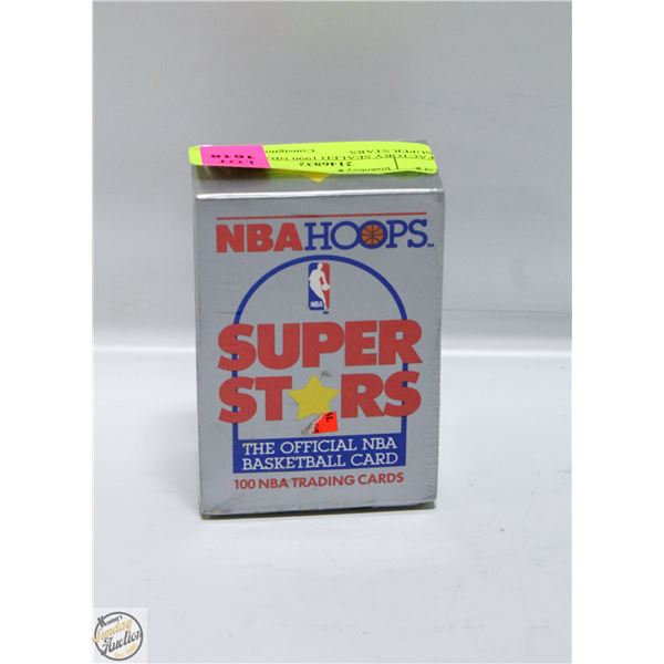 FACTORY SEALED 1990 NBA HOOPS SUPER STARS