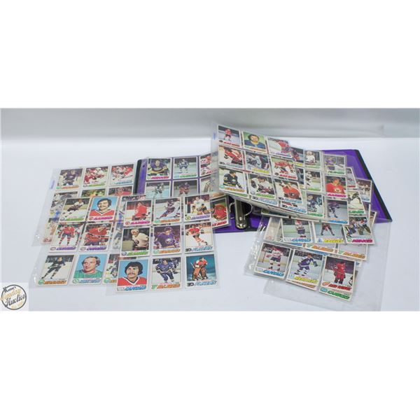 BINDER OF 1977 O-PEE-CHEE HOCKEY CARDS
