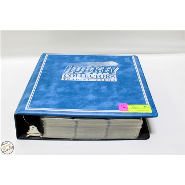 BINDER OF ASSORTED HOCKEY CARDS