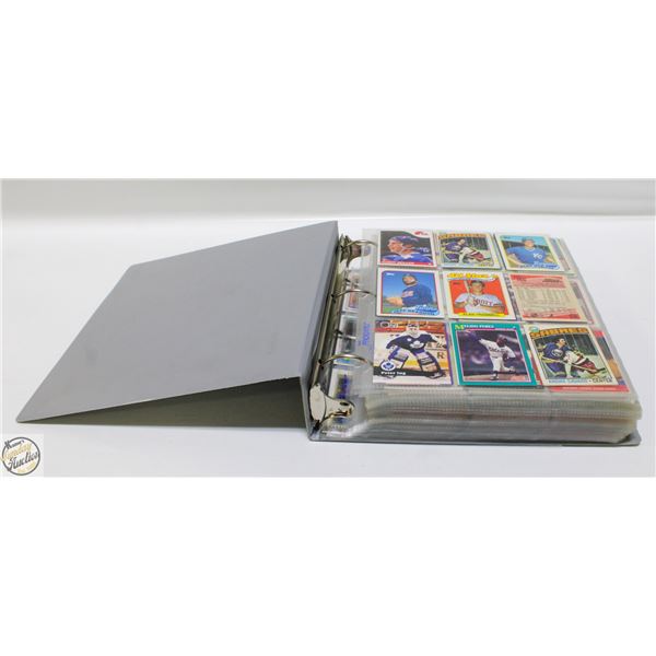 BINDER OF ASSORTED HOCKEY CARDS