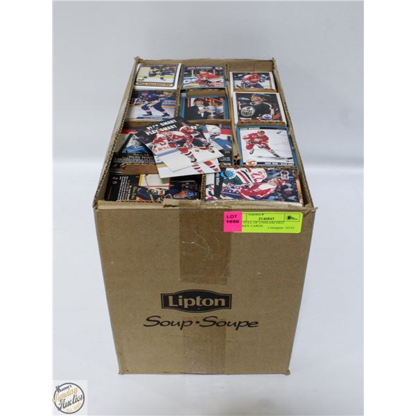 BOX FULL OF UNSEARCHED HOCKEY CARDS