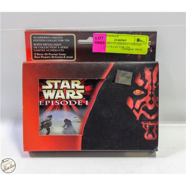 STAR WARS NUMBERED LIMITED EDITION COLLECTOR TIN