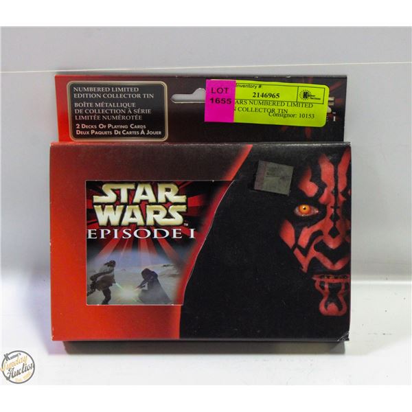 STAR WARS NUMBERED LIMITED EDITION COLLECTOR TIN