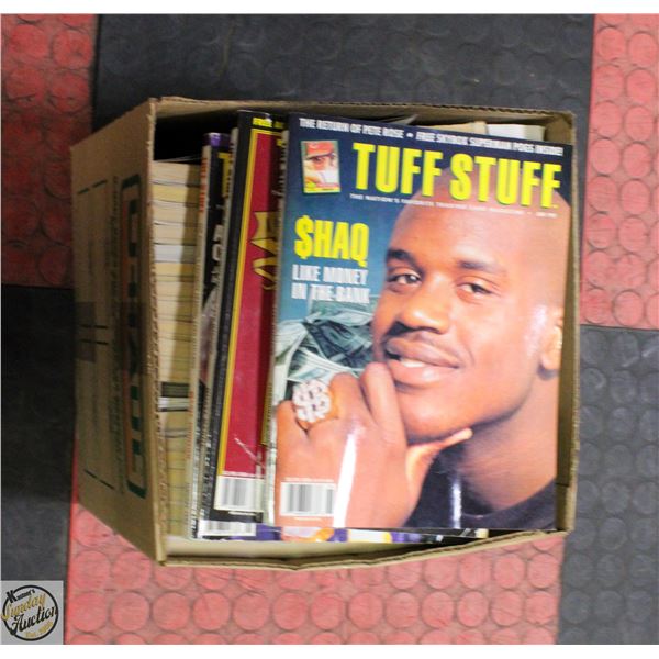 LARGE BOX OF SPORTS MAGAZINES