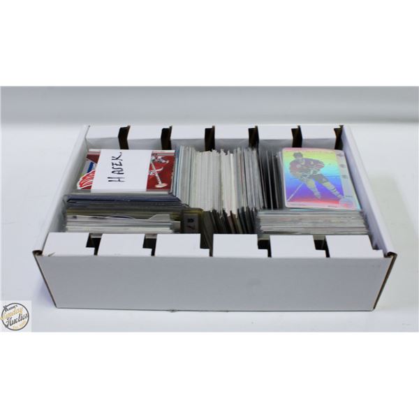 FLAT OF UNSEARCHED HOCKEY CARDS
