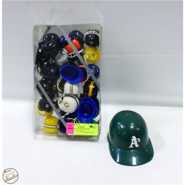 COLLECTION OF MINIATURE FOOTBALL HELMETS
