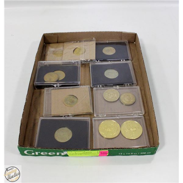 FLAT OF LIMITED EDITION NHL COLLECTOR COINS