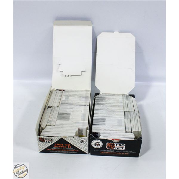 TWO OPENED PACKS OF PRO SET 1991-1992 SERIES 2
