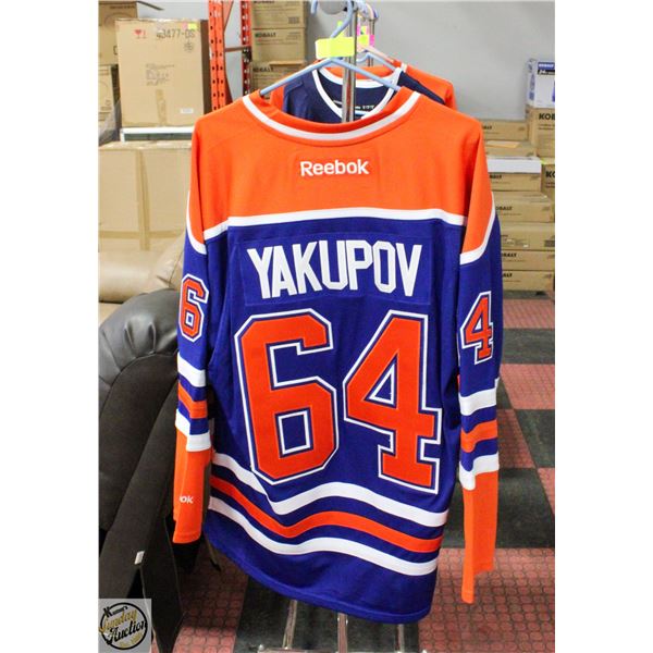 OILERS REEBOK #64 YAKUPOV