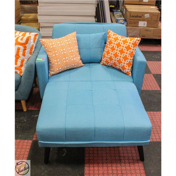 OVERSIZED LOUNGE CHAIR WITH ACCENT CUSHIONS