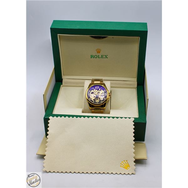 REPLICA ROLEX DATE JUST 40 MM FULLY AUTOMATIC BLK