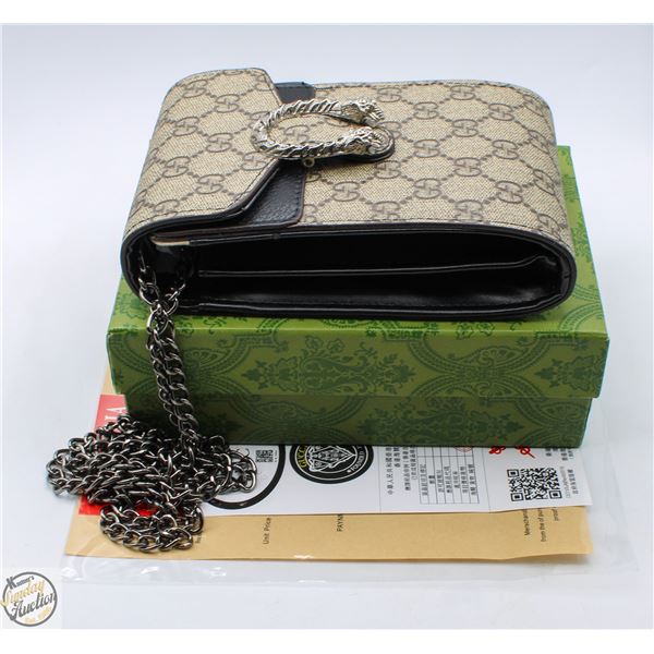 SLING BAG WITH DUSTBAG BOX AND PAPERS