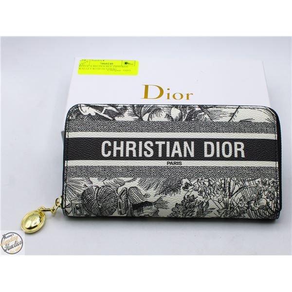 REPLICA BIG DOUBLE ZIPPERED WALLET WITH DUSTBAG