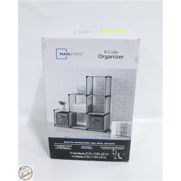NEW MAINSTAYS 6-CUBE ORGANIZER