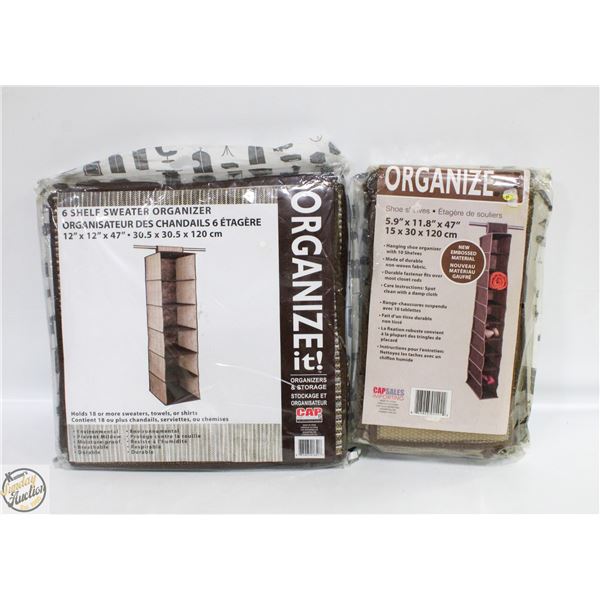 SEALED 2 ORGANIZER SHOE SHELVES