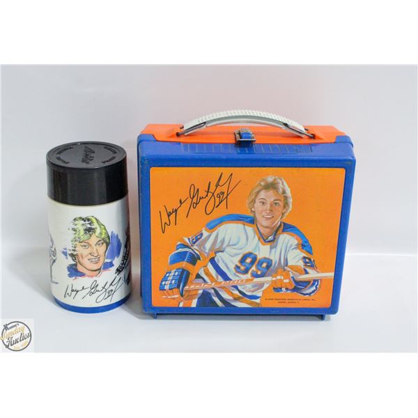 VINTAGE WAYNE GRETZKY LUNCH BOX+THERMOS