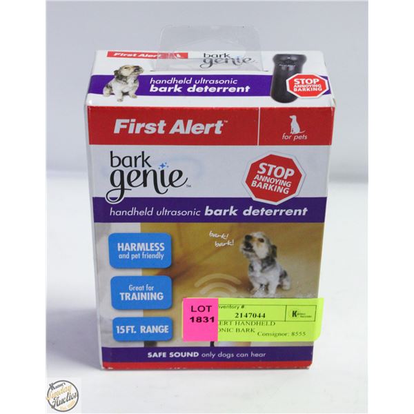 FIRST ALERT HANDHELD ULTRASONIC BARK