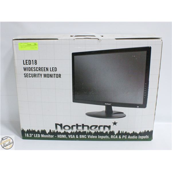 LED 18" WIDESCREEN SECURITY MONITOR