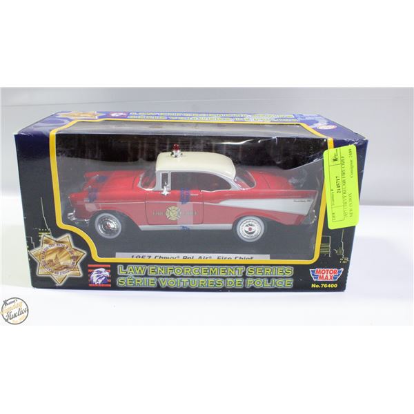 1957 CHEVY BELAIR FIRE CHIEF. NEW IN BOX