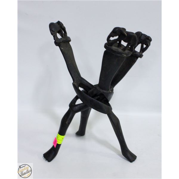 ESTATE HAND CARVED ELEPHANT WOODEN