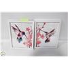 Image 1 : PAIR OF WATERCOLOR PAINTED FRAMED PICTURES