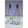 Image 1 : PAIR OF LIGHT UP CHRISTMAS BOTTLES, WORKING