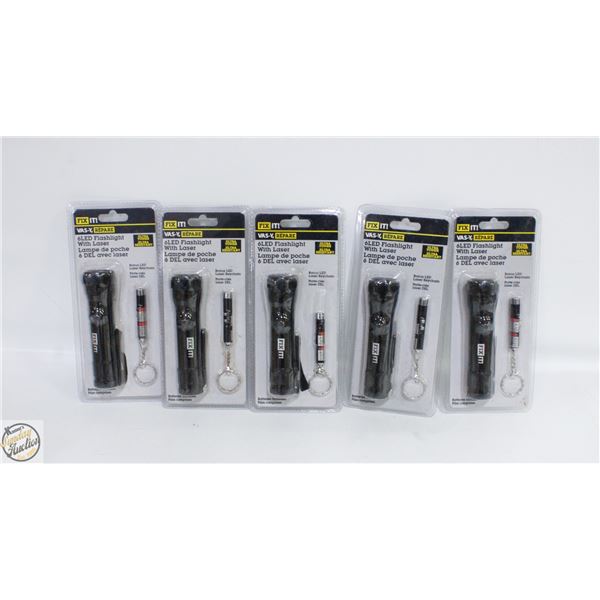 5 NEW FLASHLIGHTS