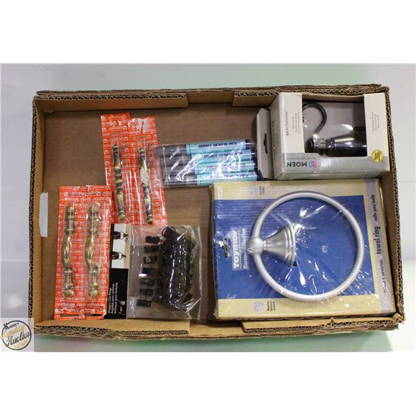FLAT OF ALL NEW BATHROOM ACCESSORIES
