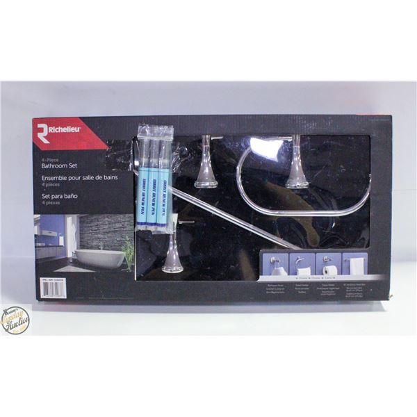 NEW 4PC BATHROOM SET + 3 NEW GROUT RENEW