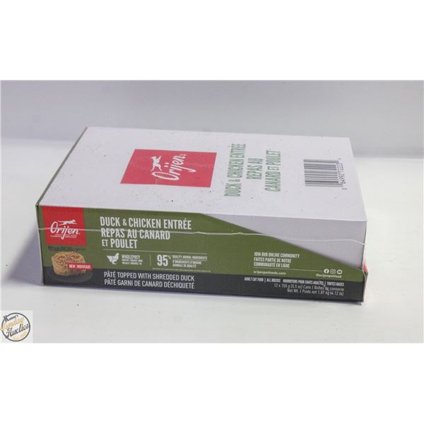 CASE OF 12 CAT FOOD DUCK & CHICKEN 155GRAMS