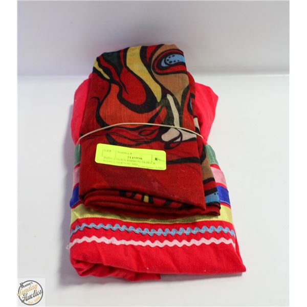 INDIGENOUS RIBBON SKIRT & INDIGENOUS SCARF