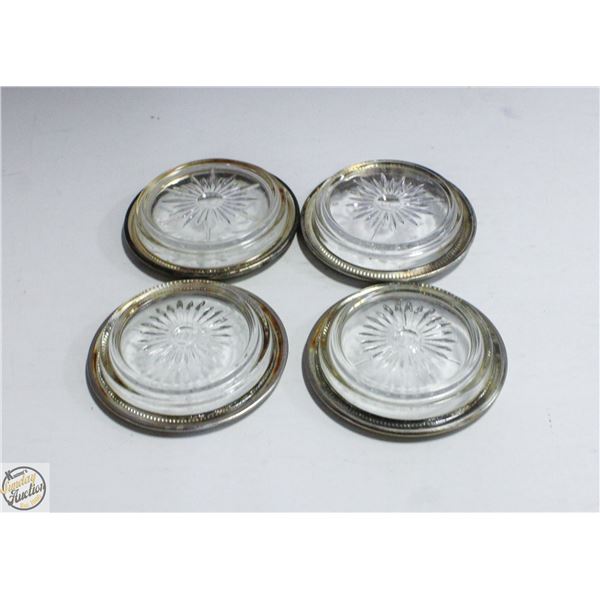 ESTATE 4 CRYSTAL MADE IN ITALY COASTERS