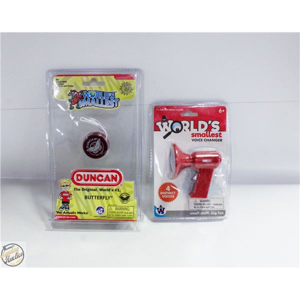 2 NEW SEALED WORLDS SMALLEST COLLECTABLES