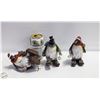 Image 1 : LOT OF 3 CHRISTMAS PENGUINS