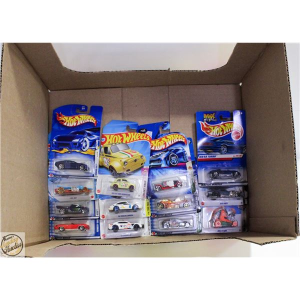 FLAT OF SEALED HOTWHEELS ASSORTED NO DUPLICATES