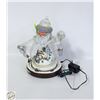 Image 1 : THOMAS KINKADE CRYSTAL SANTA WITH MOVING TRAIN