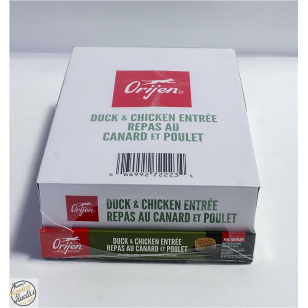 CASE OF 12 CAT FOOD DUCK & CHICKEN 155GRAMS