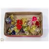 Image 1 : VINTAGE MULTI COLOR BIRTHDAY ANGELS ORNAMENTS