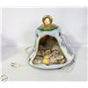 Image 1 : CHRISTMAS BELL WITH ORNAMENTS LIGHTS UP