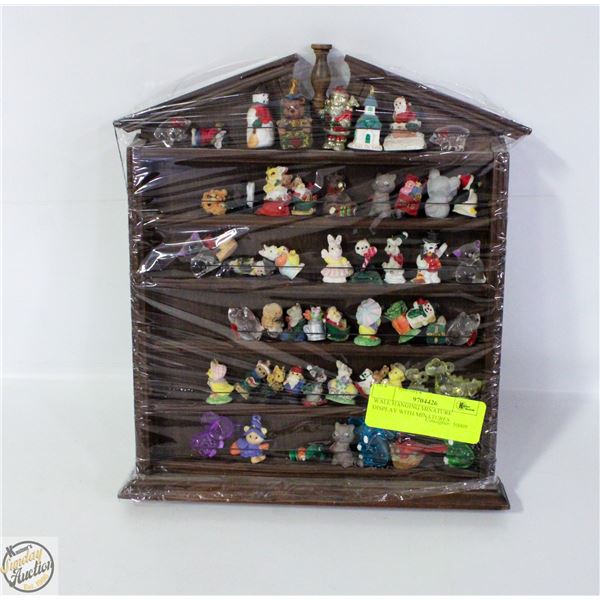 WALL HANGING MINIATURE DISPLAY WITH MINIATURES
