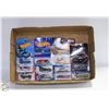 Image 1 : FLAT OF SEALED HOTWHEELS/MB ASSORTED NO DUPLICATES