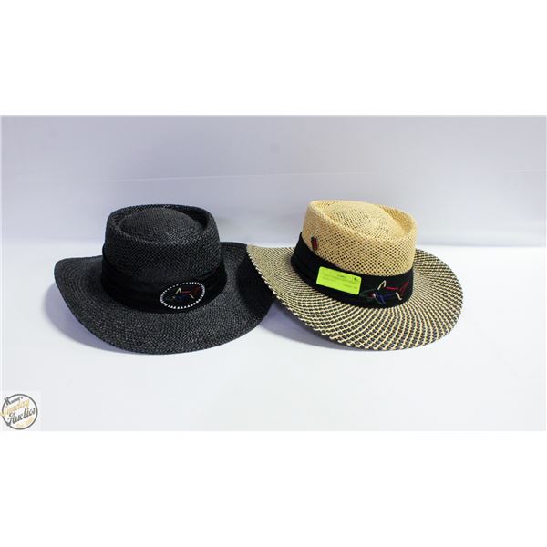 2 GREG NORMAN GREAT WHITE SHARK HATS