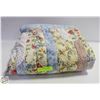 Image 1 : VINTAGE PARCHWORK QUILT FULL SIZE-ESTATE